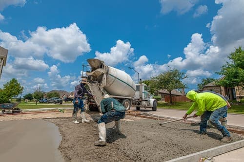 Concrete driveway in Springfield, MA
